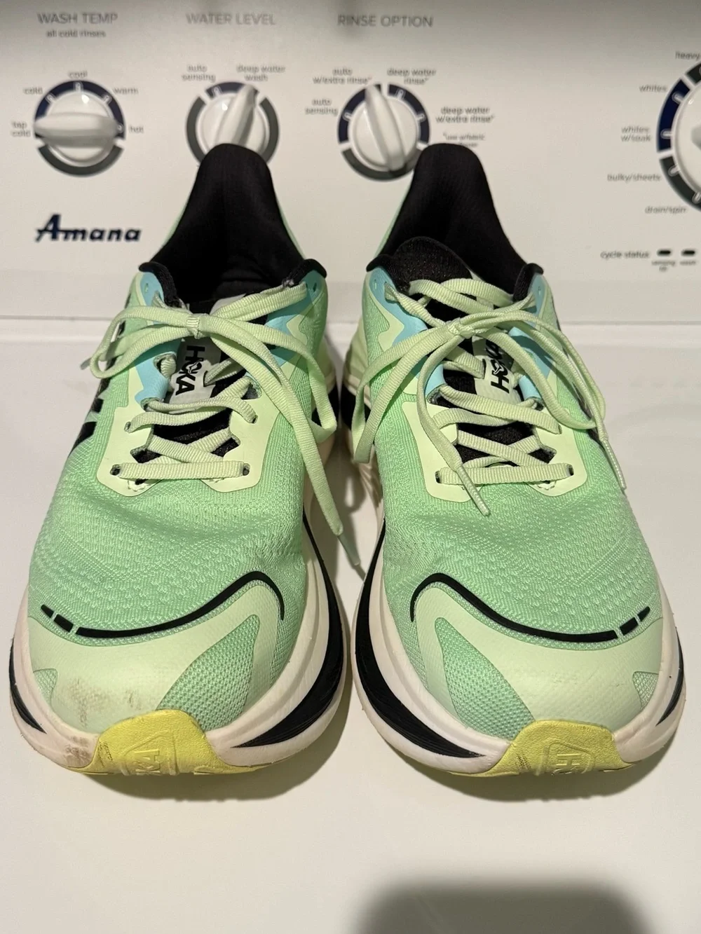 EUC HOKA Skyward X green and yellow sneakers Men’s 10.5D (Regular width)